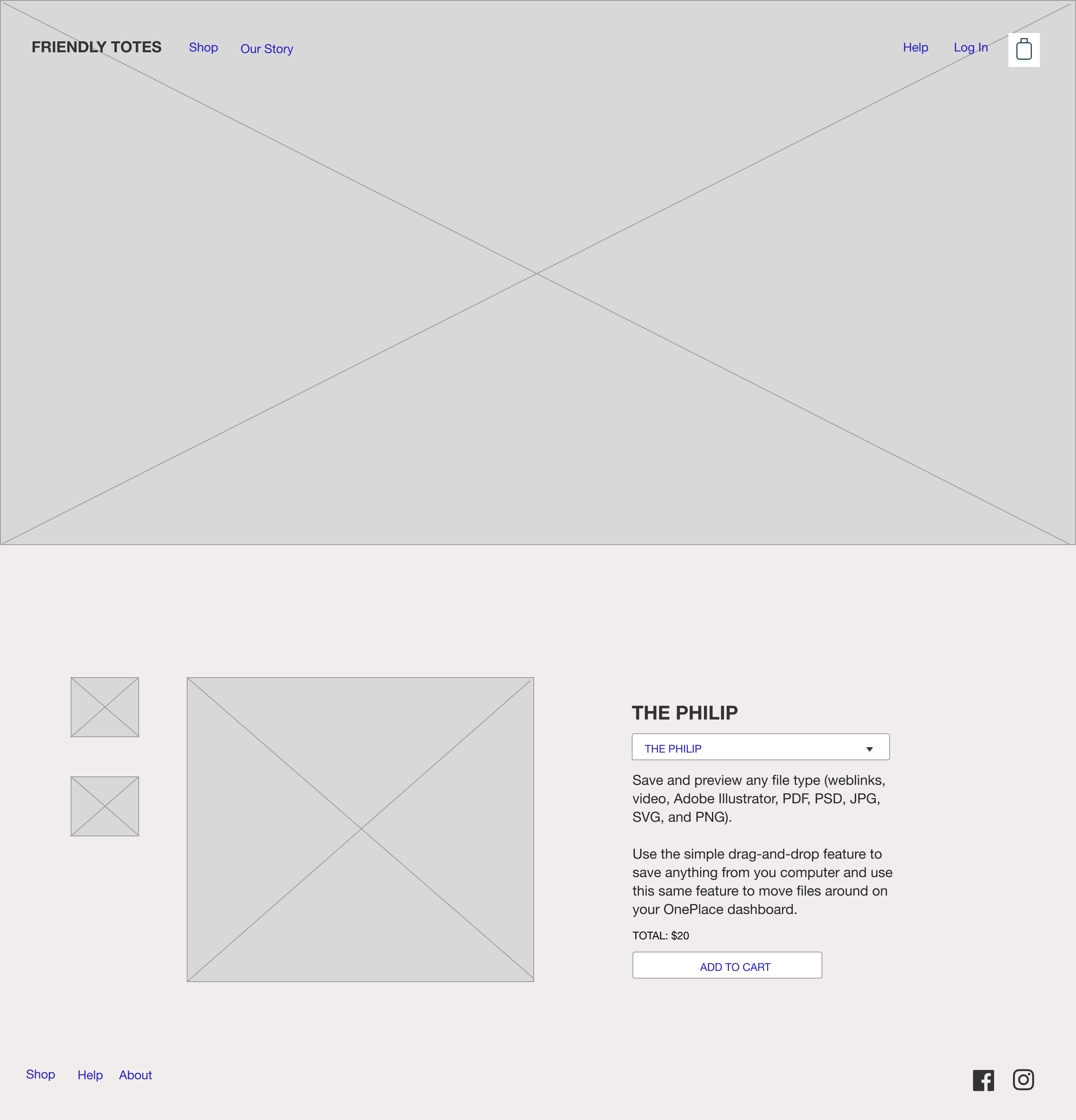 low-fidelity wireframe images